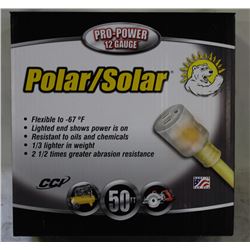 NEW POLAR/SOLAR 12-GAUGE 50' HD EXTENSION CORD