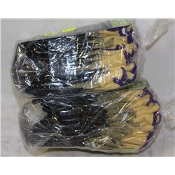 2 BUNDLES OF ANSELL HY-FLEX NITRILE COATED GLOVES