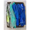 Image 1 : FLAT OF ASSORTED GLOVES: BLUE XL PVS GAUNTLETS,