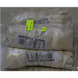 4 BUNDLES OF POLYCOTTON INSPECTION GLOVES