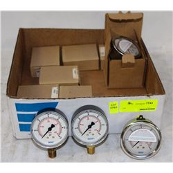 LOT OF 10 VARIOUS WIKA GAUGES