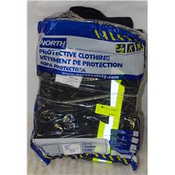 GROUP OF 2 NEW NORTH REFLECTIVE BLACK COVERALLS