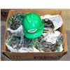Image 1 : LOT OF APPROX. 20 NEW GREEN HARDHATS & LINERS