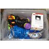Image 1 : TOTE OF SAFETY SUPPLIES.
