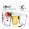 Image 1 : LIBBEY BOSTON GLASSES, CASE OF 18