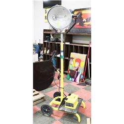 PORTABLE SINGLE LIGHT STAND ON WHEELS WITH NEW