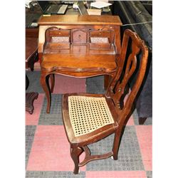 ESTATE SOLID WOOD WRITING DESK WITH CHAIR