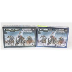 LOT OF 2 WARHAMMER 40,000K SPACE WOLVES  CAVALRY