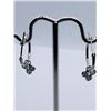 Image 2 : 3) 10K WHITE GOLD DIAMOND EARRINGS