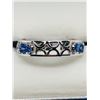 Image 1 : 8) STERLING SILVER TANZANITE RING