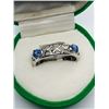 Image 3 : 8) STERLING SILVER TANZANITE RING