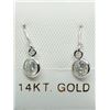 Image 1 : 17) 14K WHITE GOLD DIAMOND EARRINGS