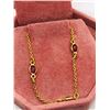 Image 4 : 18) GOLD PLATED STERLING SILVER RUBY NECKLACE