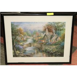 FRAMED PICTURE BY ARTIST NICKY BOEHIME.