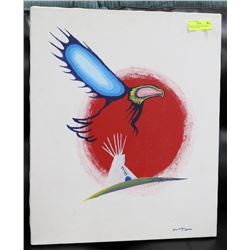 ORIGINAL ACRYLIC ON CANVAS SIGNED PAINTING