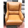 Image 1 : LIGHT BROWN LEATHERETTE ARMCHAIR