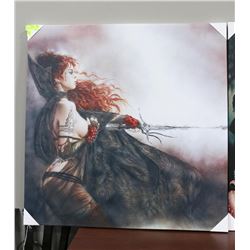 RED HEADED WARRIOR CANVAS