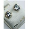 Image 3 : 26) 10K YELLOW GOLD CUBIC ZIRCONIA EARRINGS