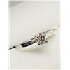 Image 2 : 31) 14K WHITE GOLD DIAMOND RING