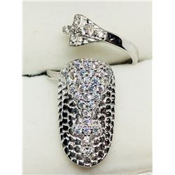 37) STERLING SILVER NAIL RING