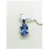 Image 1 : 43) STERLING SILVER TANZANITE PENDANT