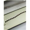 Image 2 : 44) STERLING SILVER RUBY BRACELET