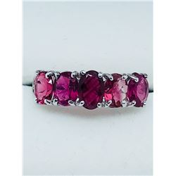 45) 10K WHITE GOLD TOURMALINE RING
