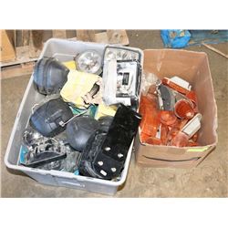 BOX OF ORANGE TRUCK/SEMI LENSES/ BOX OF TRUCK