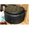 Image 1 : NEW BLACK LEATHERETTE OTTOMAN W/ STOW AWAY STOOLS