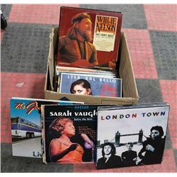 BOX OF LPS RECORDS INCL THE MONKEES, ABBA, LOUIS