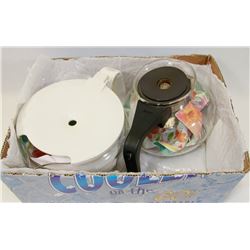 LOT OF 2 GLASS COFFEE POTS