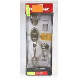 KWIKSET DELUXE FRONT ENTRY DOOR ASSEMBLY-CHROME
