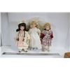 Image 1 : FLAT OF ASSORTED PORCELAIN DOLLS