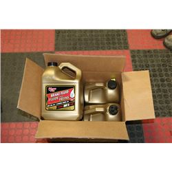 LOT OF FOUR 4 LITRE JUGS OF DOT 3 BRAKE FLUID