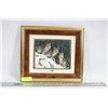 Image 1 : 3D SCULPTED  WOLF FRAMED PICTURE