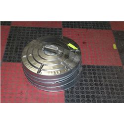 6 METAL GARBAGE CAN LIDS