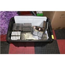 LARGE TOTE OF DEEP BLACK HAIR DYE PAST EXPIRY