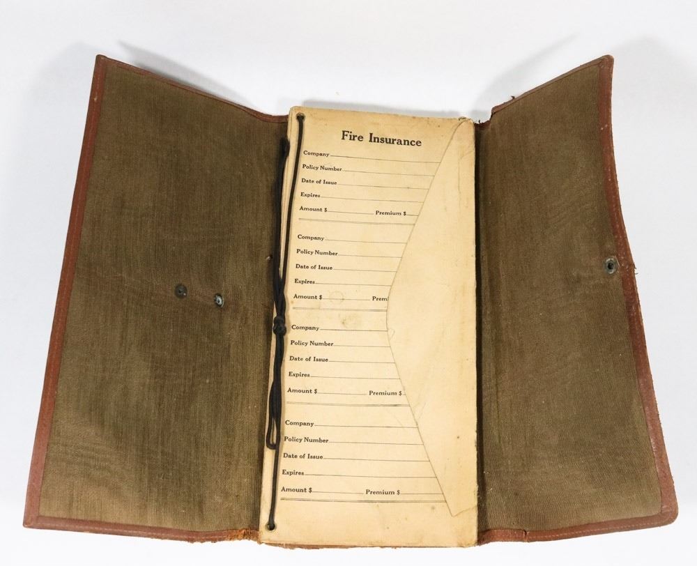 ANTIQUE VALUABLE PAPERS FOLDER Kastner Auctions