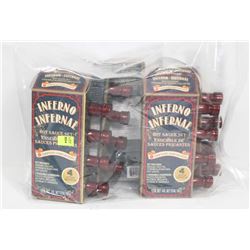 BAG WITH 5 PACKS INFERNO HOT SAUCES