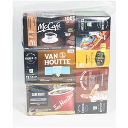 BAG WITH 5 ASSORTED PKS OF 12 KEURIG K-CUP COFFEE