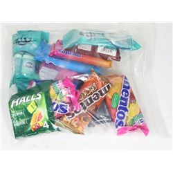BAG OF ASSORTED HALLS,MENTOS AND EXCEL MINTS