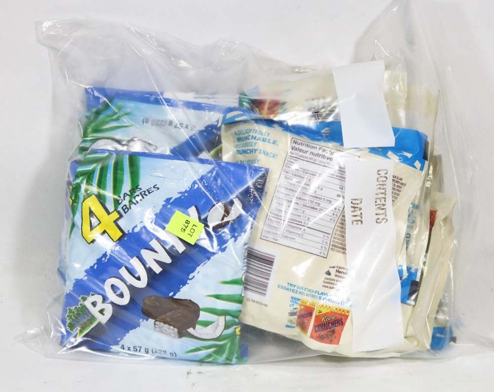 BAG OF BOUNTY COCONUT CHOCOLATE BARS AND