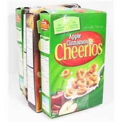 4 BOXES OF APPLE CINNAMON CHEERIOS