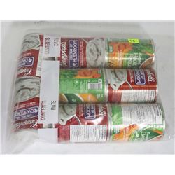 BAG OF 8 ASSORTED FLAVOUR CAMPBELLS SOUPS