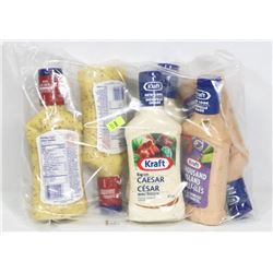 BAG OF ASSORTED KRAFT DRESSINGS