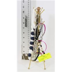 METAL JEWELRY STAND DISPLAY WITH JEWELRY