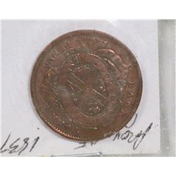 PROVINCE OF CANADA 1937 HALF PENNY.