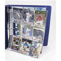 BINDER OF ASSORTED NEW TORONTO BLUE JAYS BASEBALL