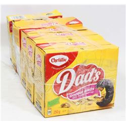 4 BOXES OF DADS GOODY RINGS WITH 2 BOXES OF RITZ