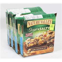 4 BOXES NATURE VALLEY DARK CHOCOLATE NUT GRANOLA